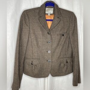 Faconnable Brown Tweed Jacket.